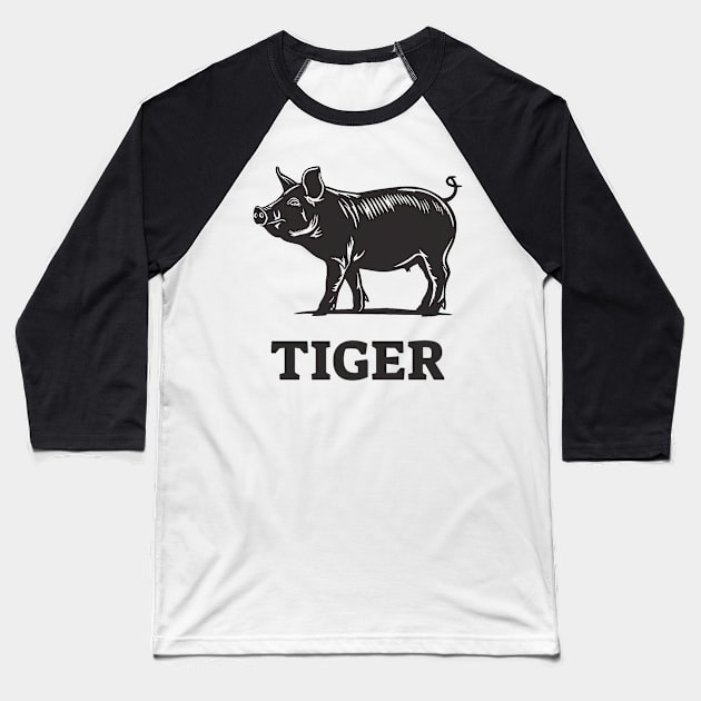 Tiger Baseball T-Shirt by obstinator